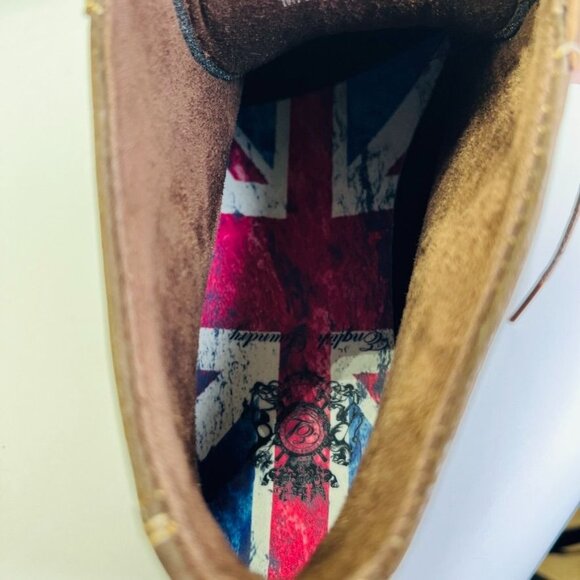 English Laundry Mens Chuck Size 10.5 Ankle Boots Brown Leather Wingtip EL2504B - Picture 14 of 15